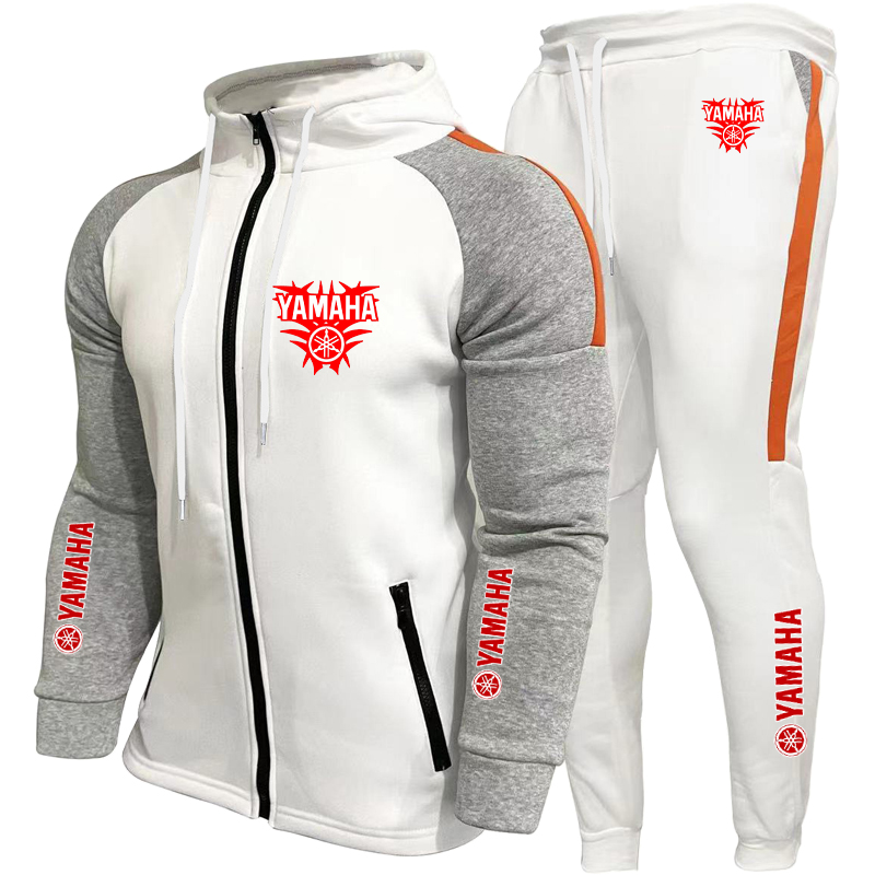 Jackets - YAMAHA ชุดแข่งสำหรับผู้ชาย ชุดออกกำลังกายกลางแจ้ง แห้งเร็ว สวมใส่สบาย เสื้อแจ็คเก็ตมีฮู้ดขนาดใหญ่