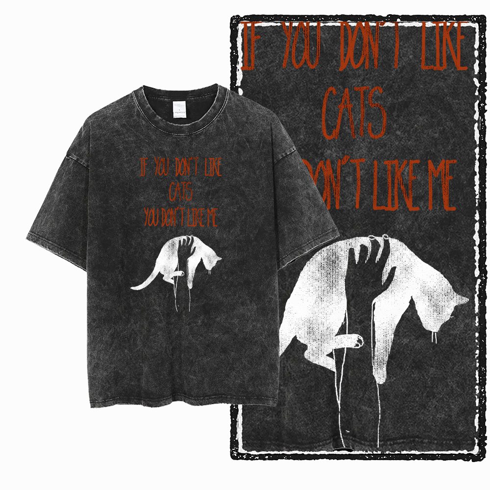 Acid Wash Vintage Graphic T Shirt - G55 เสื้อยืดผู้ชายกราฟิกแมวน้ำเย็นผ้าฝ้ายสีดำล้างกรด | เสื้อยืดโอเวอร์ไซส์สไตล์วินเทจสำหรับผู้ชาย