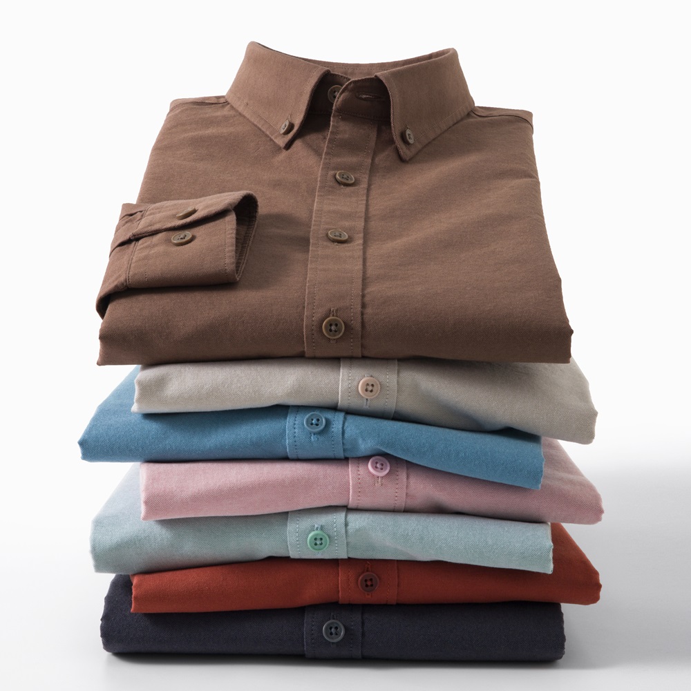 เสื้อเชิ้ตอ๊อกซ์ฟอร์ดผู้ชายปี  - Mandarin Collar Formal Shirt Slim Fit บทวิจารณ์และราคา