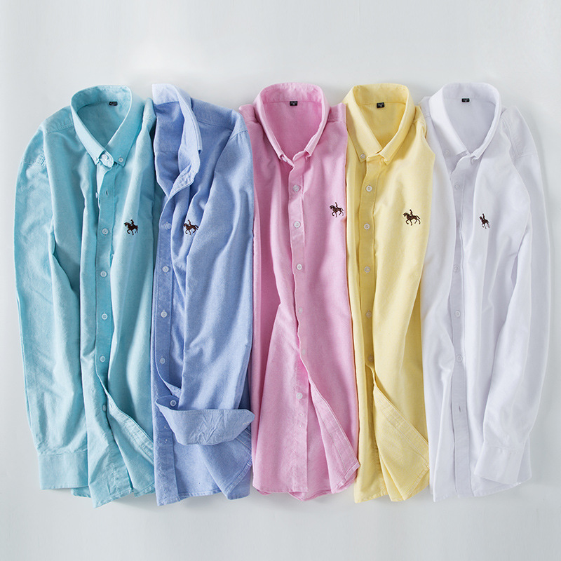 6XL 100% Cotton Oxford สีขาวเส - Oxford Cotton Casual Shirt Business บทวิจารณ์และราคา