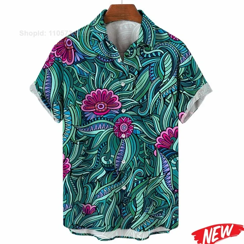 เสื้อฮาวายลายดอกไม้พิมพ์ลาย 3  - Vintage Hawaiian Floral Shirt บทวิจารณ์และราคา