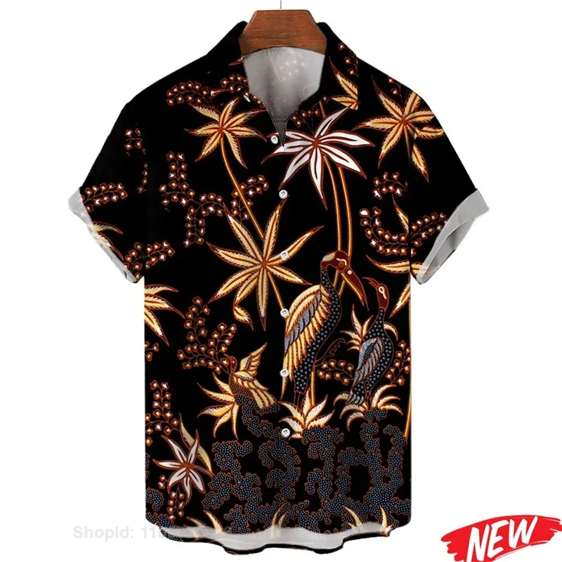 เสื้อฮาวายลายดอกไม้พิมพ์ลาย 3  - Vintage Hawaiian Floral Shirt บทวิจารณ์และราคา
