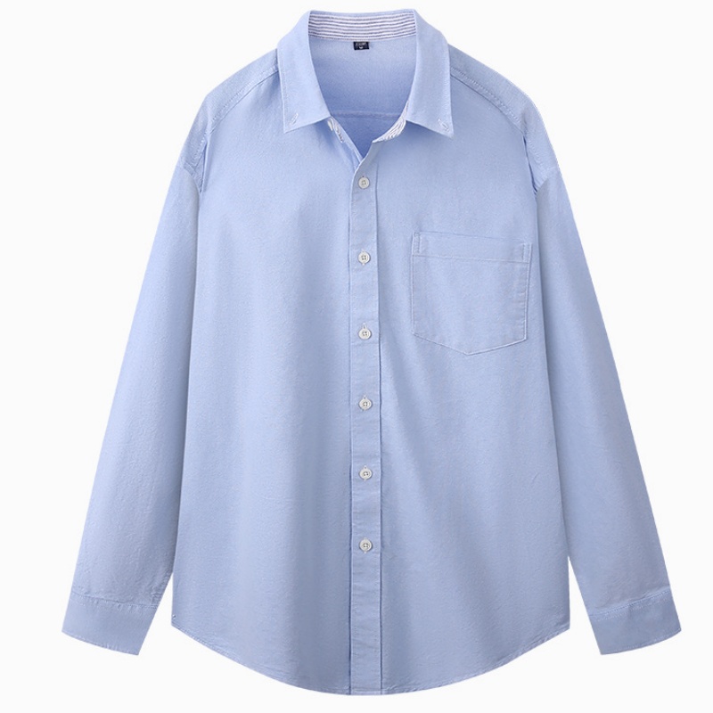 เสื้อเชิ้ตแขนยาวผู้ชาย ไซส์ 5X - Oxford Cotton Casual Shirt Business บทวิจารณ์และราคา