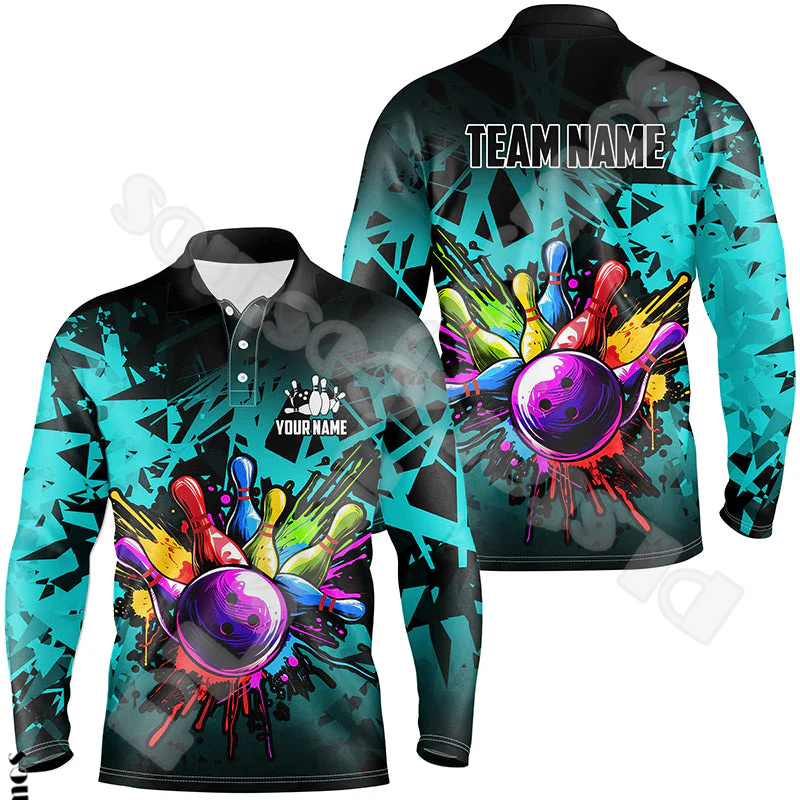 เสื้อโปโลแขนยาวสำหรับทุกเพศเสื - Short Sleeve Bowling Shirt Retro บทวิจารณ์และราคา