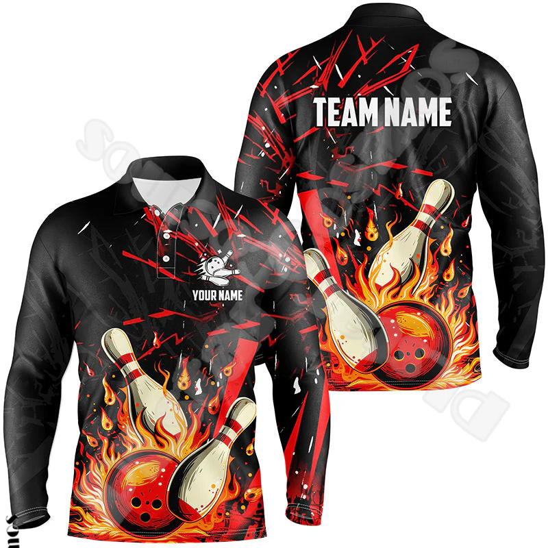 เสื้อโปโลแขนยาวสำหรับทุกเพศเสื - Short Sleeve Bowling Shirt Retro บทวิจารณ์และราคา