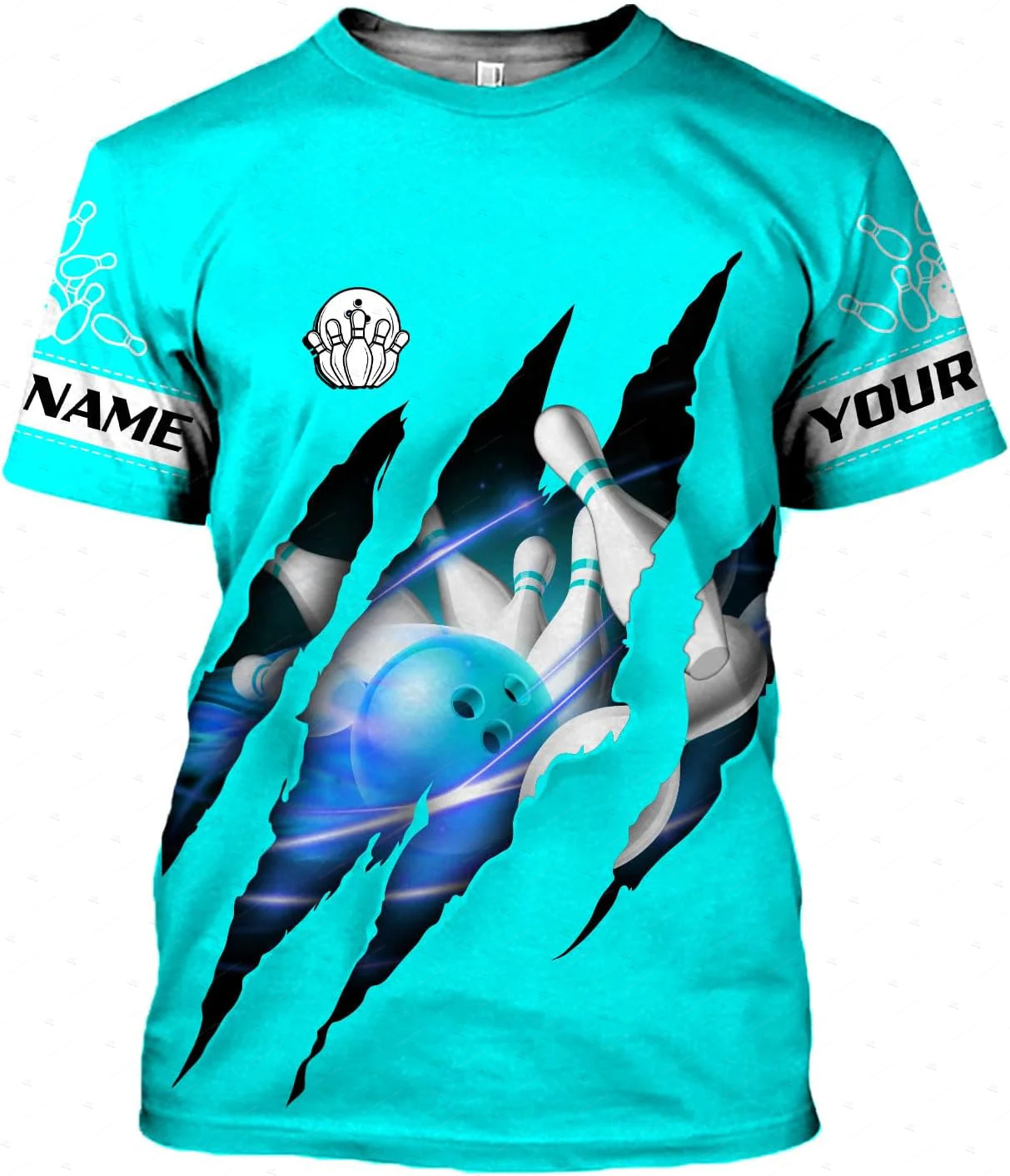Custom ชื่อ Gradient โบว์ลิ่งเ - Short Sleeve Bowling Shirt Retro บทวิจารณ์และราคา