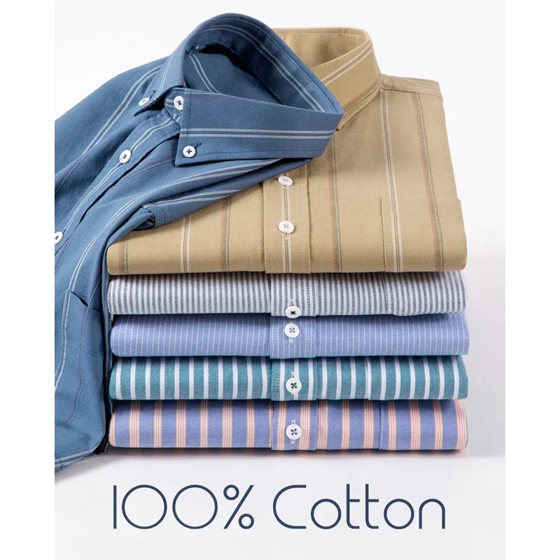 TFETTERS แบรนด์ 2026 ฤดูใบไม้ผ - Oxford Cotton Casual Shirt Business บทวิจารณ์และราคา