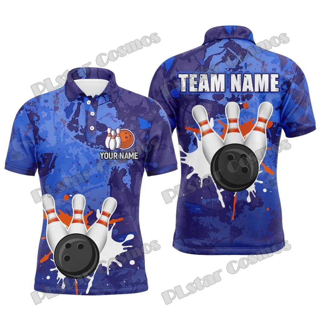 เสื้อโปโลผู้ชายพิมพ์ลาย 3 มิติ - Short Sleeve Bowling Shirt Retro บทวิจารณ์และราคา