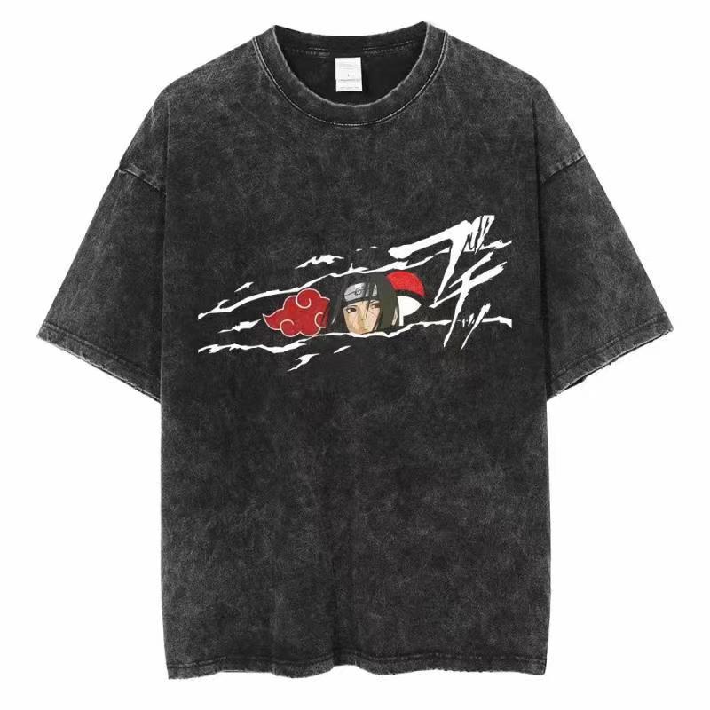 เสื้อยืดลาย Naruto สไตล์ Distr - Acid Wash Vintage Graphic T Shirt บทวิจารณ์และราคา